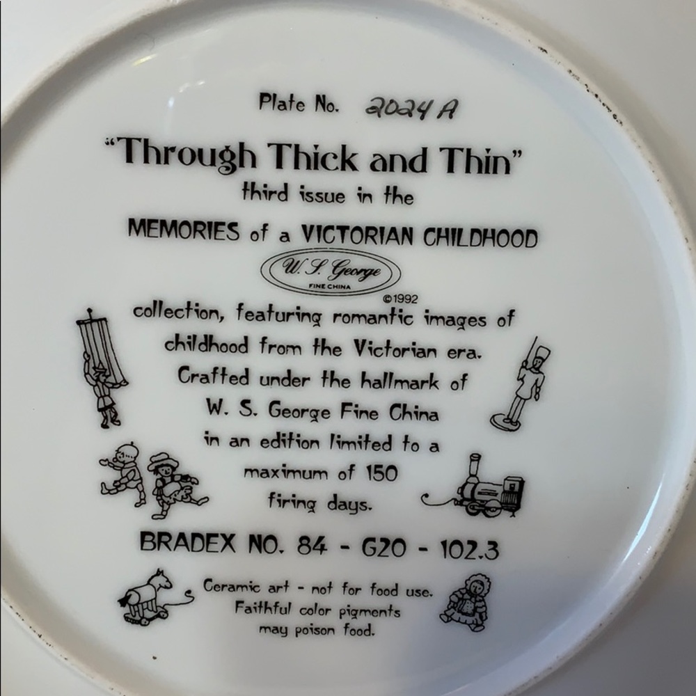 PLATE #3 Through Thick And Thin Of Childhood Collector Plate NEW - Picture 4 of 8